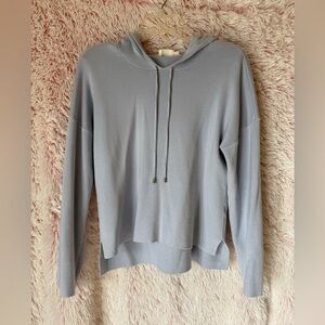 Cyrus Light Gray Lavender Hoodie Sweatshirt
